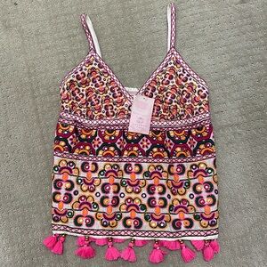 NWT Calypso St Barth Embroidered Top - Small